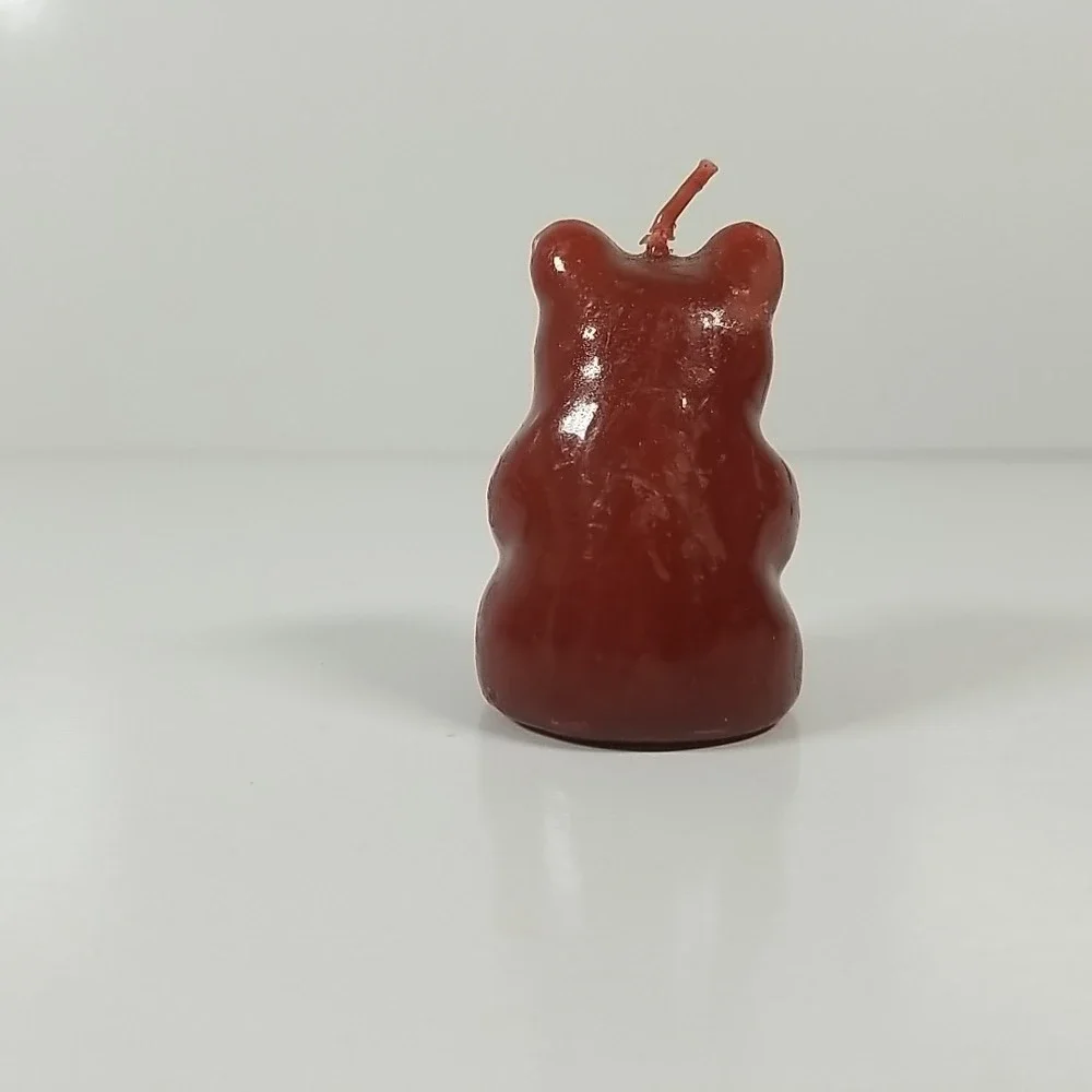 Beautiful Vintage Virgin Teddy Bear Unused Wax Candle Figurine 2